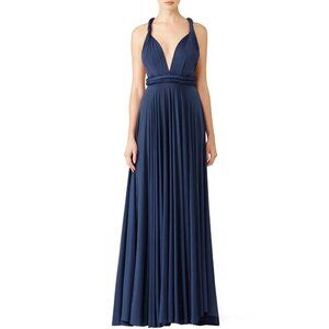 Twobirds Sapphire Blue Classic Convertible Bridesmaid Gown Women's Size A 0-12